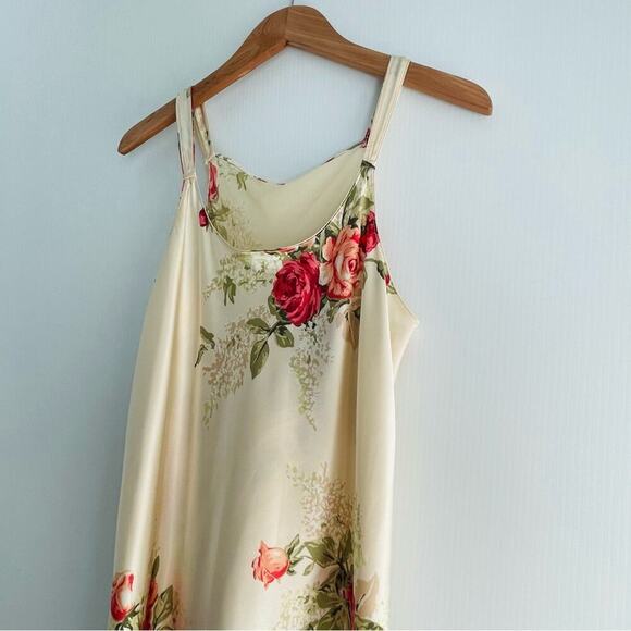Oscar de la Renta Cream Floral Chemise - Picture 4 of 9